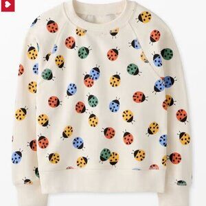 Hanna Andersson Ladybug French Terry Sweatshirt size 10